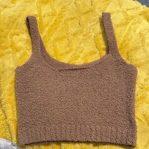 Cozy Brown Knit Women's Top comfy and perfect color to layer for fall/winter